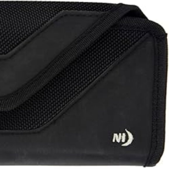 Lightly Handled Nite Ize Clip Case Sideways Black XL Rugged Nylon Phone Holster - Picture 1 of 2